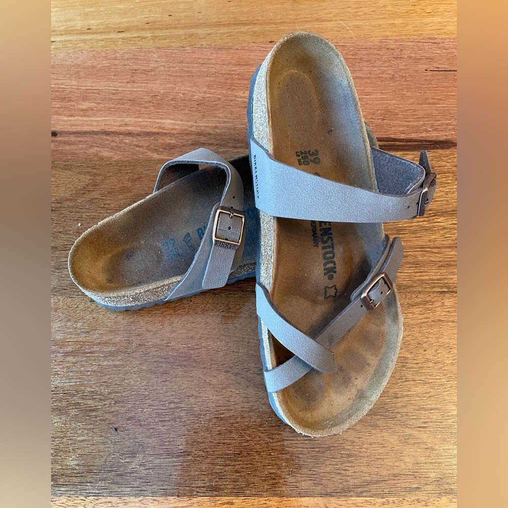 Birkenstock Mayari 8.5 / 39 Made in Germany Tan Leather Sandal